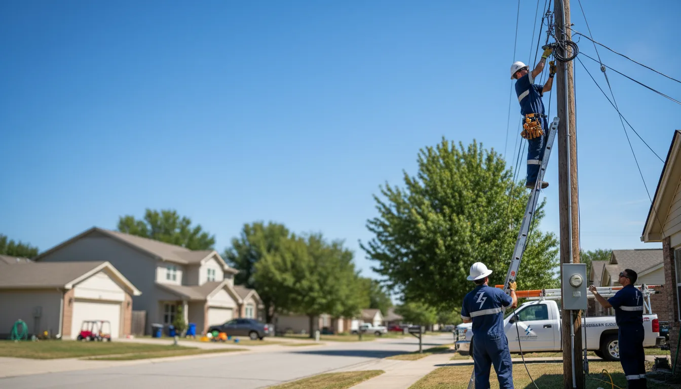Residential electrician providing installation services in Endicott, NE